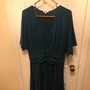 Kiyonna teal dress